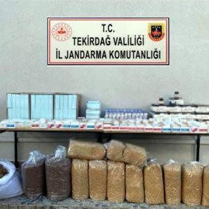 Tekirdağda 57 bin 800 makaron ele geçirildi